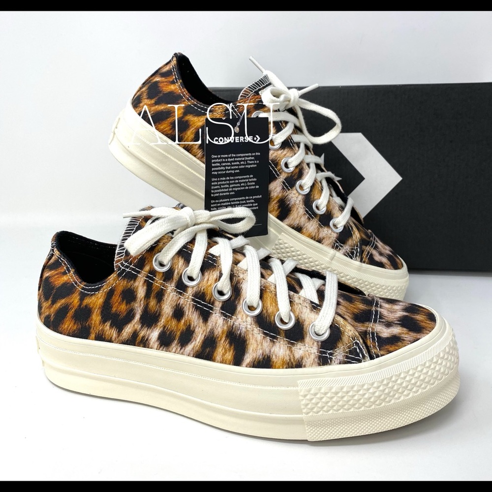 Converse Ctas Lift Canvas Egret Black Women’s Size 7.5 564676C - Picture 7 of 9